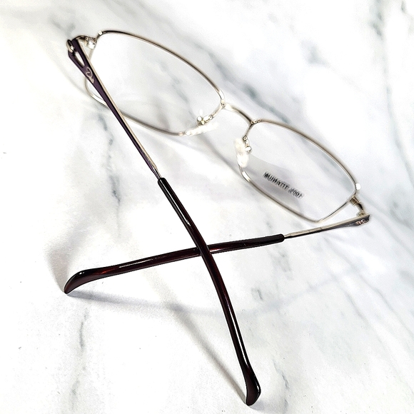 100% Titanium Eyeglass Frame, Woman, Rx'able, Purple Glasses, 56 16 140 NEW - Picture 3 of 4